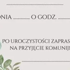 Jak stworzyć wzruszające zaproszenie na Komunię dla dziadków?
