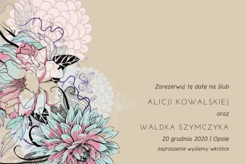 Twoje zaproszenie zachwyci! Wzory, savoir-vivre, DIY i Canva.