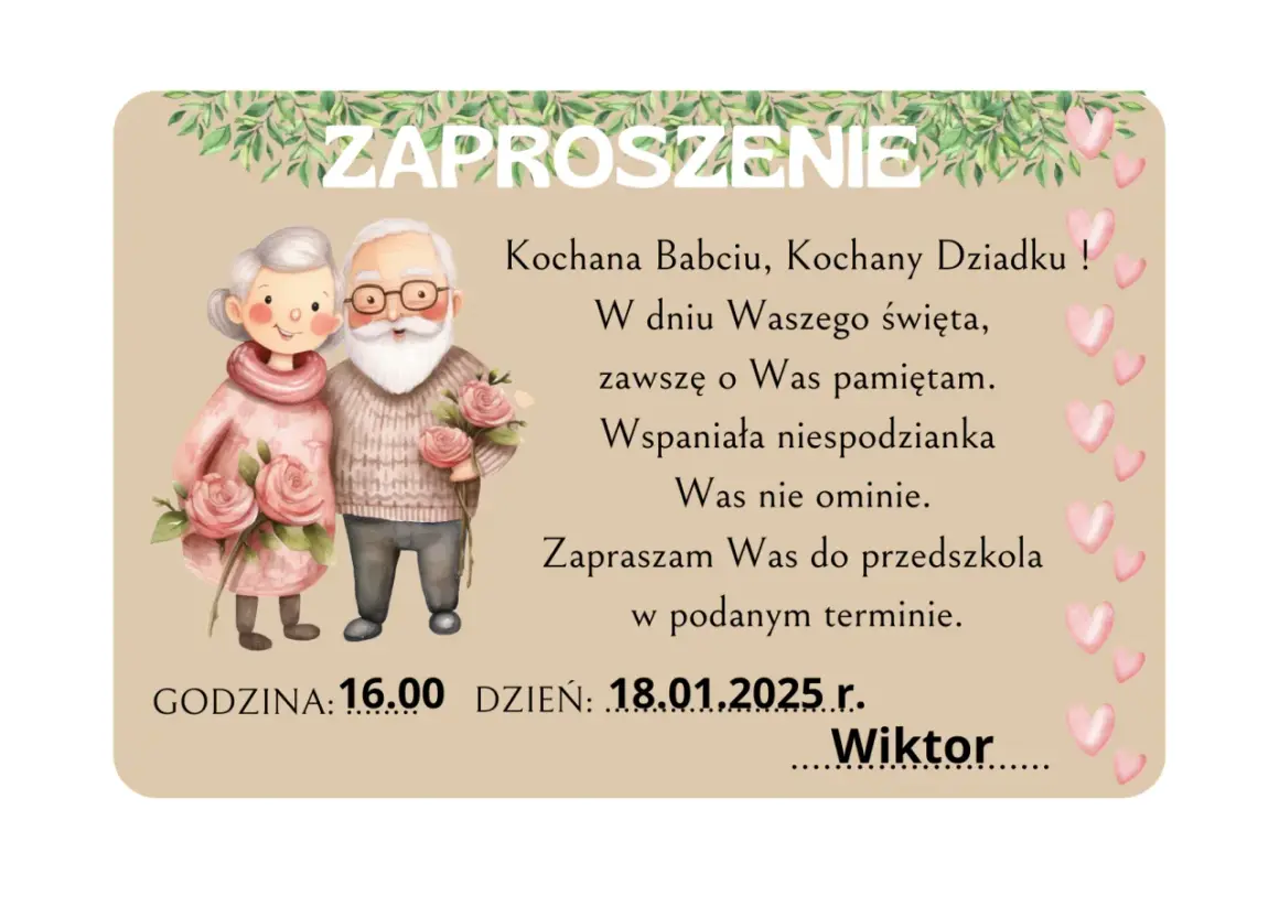 Zaproszenie dla dziadków: jak stworzyć niezapomnianą pamiątkę?