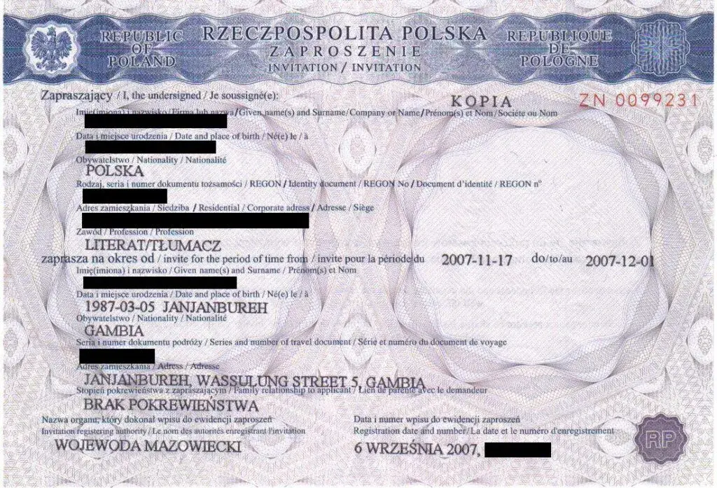 Zaproszenie dla cudzoziemca: Wiza to nie wszystko! Co dalej?
