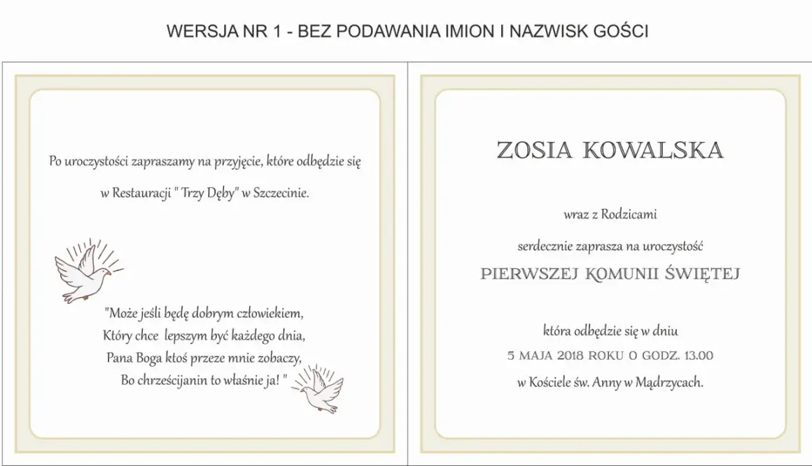 Wierszyki na Komunię: Gotowe teksty na zaproszenia, które wzruszą